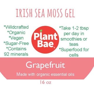 Grapefruit Irish Sea Moss Gel  - 16 oz