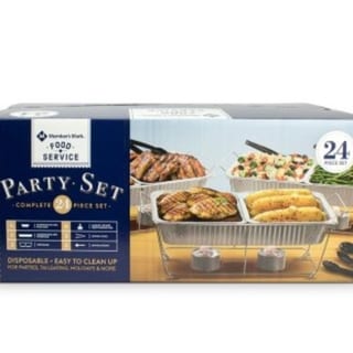 Disposable Buffet/Chafing Dish Set Up with Utensils