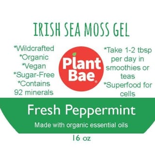 Fresh Peppermint Irish Sea Moss Gel  - 16 oz